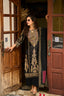 Black Black Gold Embroidered Kurta Set for Women - TLS