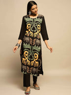 Black Tribal Print Kurta Set – The Layer Stories