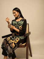 Black Tribal Print Kurta Set – The Layer Stories