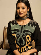 Black Tribal Print Kurta Set – The Layer Stories
