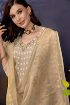 BeigeGeometricMotifsPrintedKurtaSetforWomen-TLS
