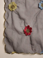 Black  Floral Patch Work Kurta Set for Women - TLS-6