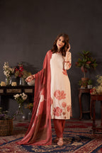 BrownFloralPrintedMotifsKurtaSetforWomen-TLS_7