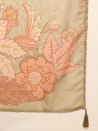 Golden Floral Printed Kurta Set for Women - TLS-6